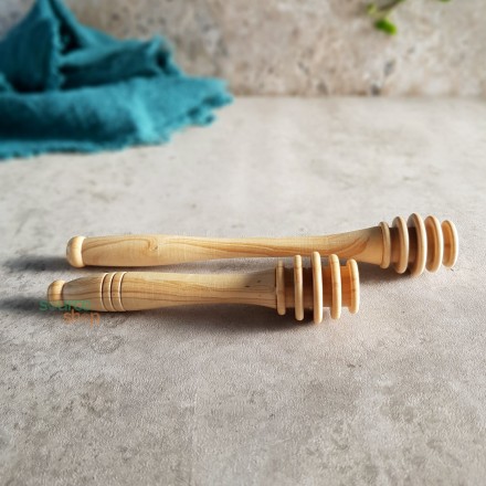 Cuillère à miel liquide en buis du Jura - Artisanal & Local