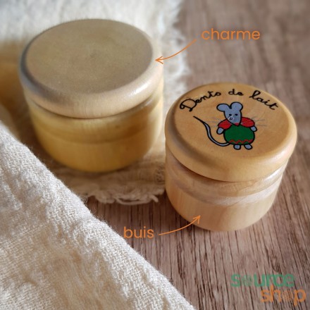 Boîte à dents de lait en charme du Jura - Artisanale & Locale