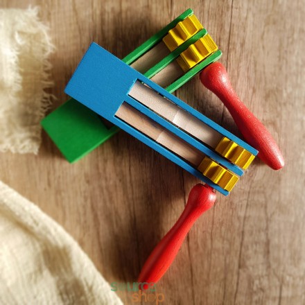 Crécelle en bois Montessori - Made in Jura - Artisanal & Local
