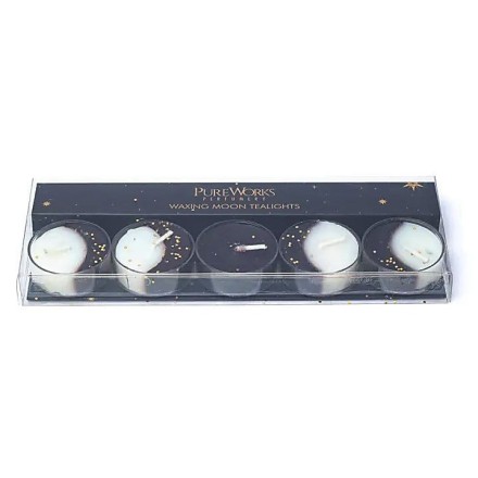 Boîte de 5 bougies chauffe-plat Lune