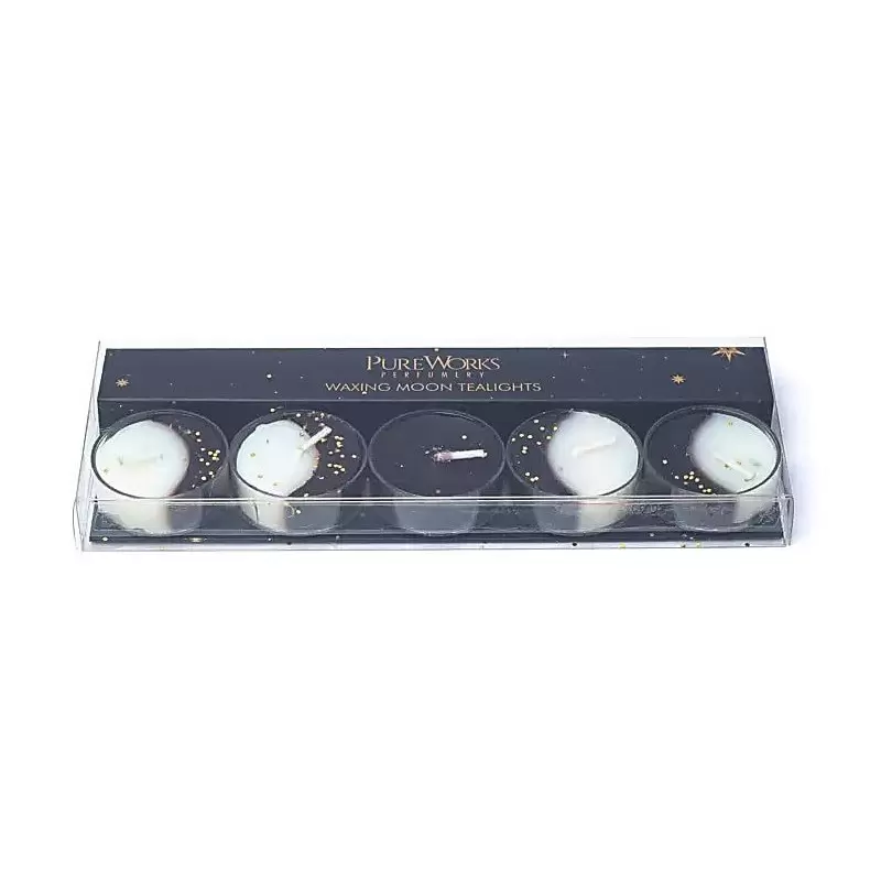 Boîte de 5 bougies chauffe-plat Lune