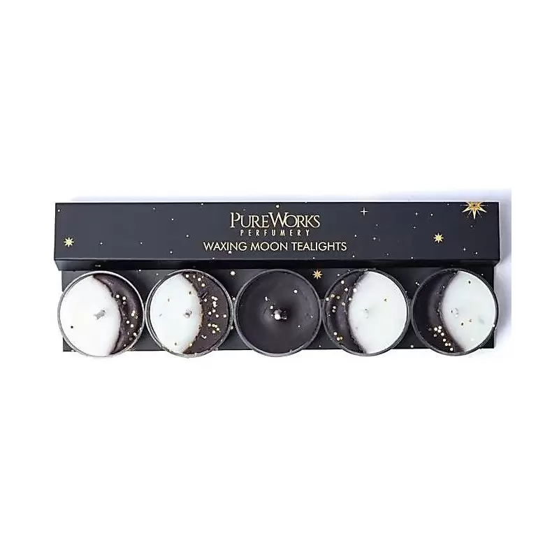 Boîte de 5 bougies chauffe-plat Lune