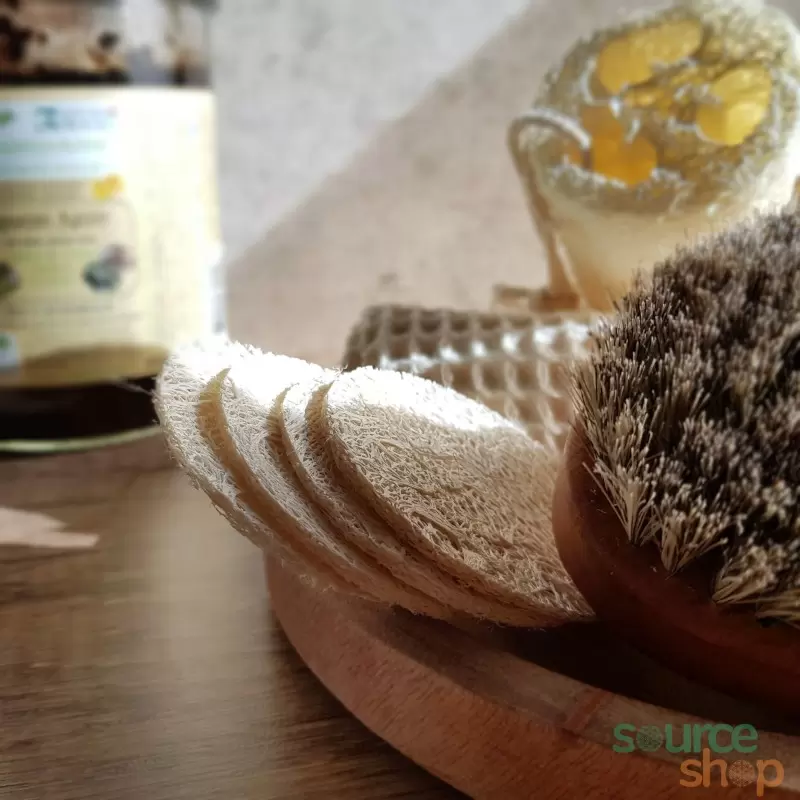 Mini Loofah rond naturel