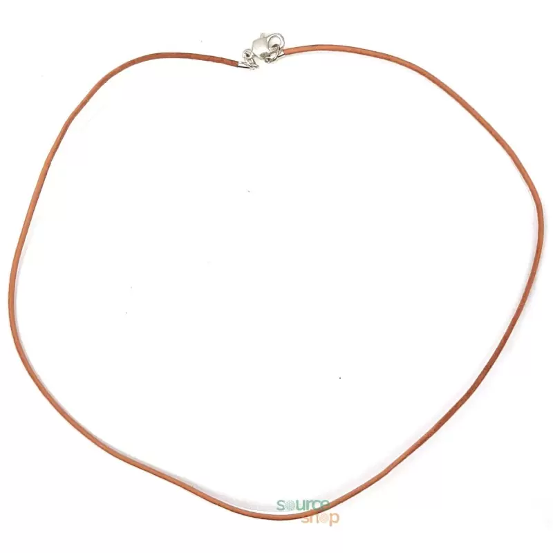 Collier en cuir avec fermoir