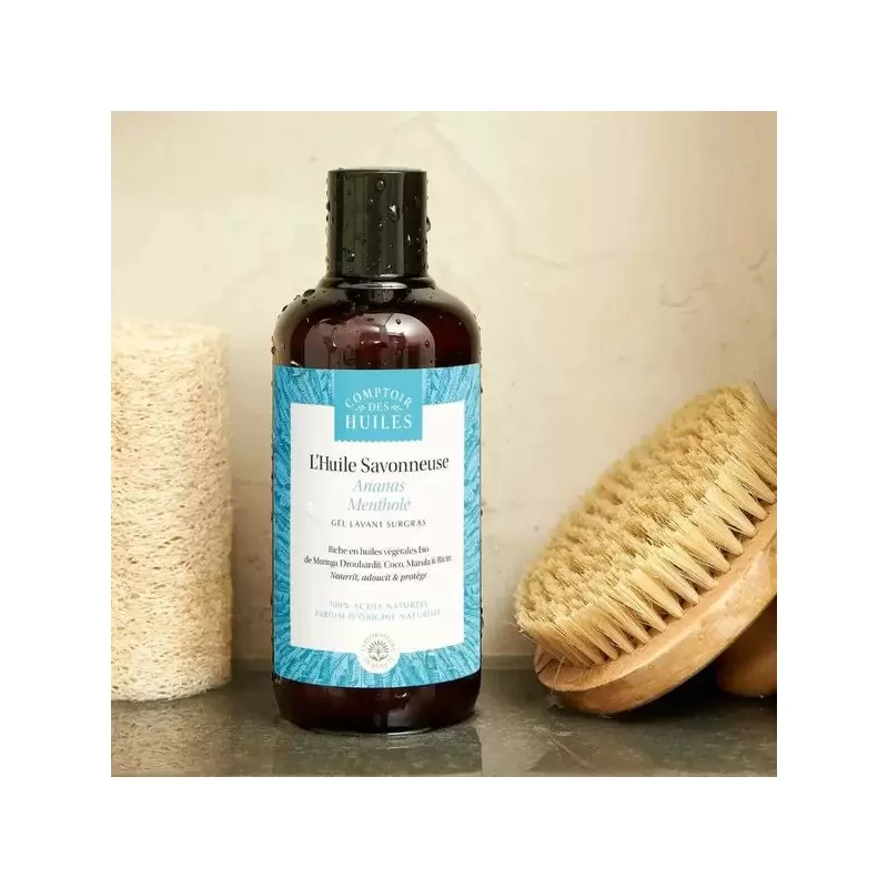 Huile de douche BIO Ananas Mentholé - Comptoir des Huiles