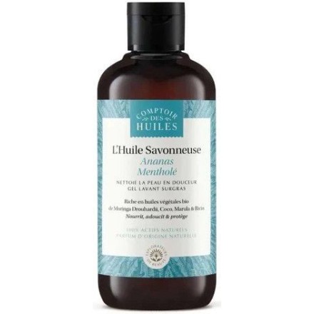 Huile de douche BIO Ananas Mentholé - Comptoir des Huiles