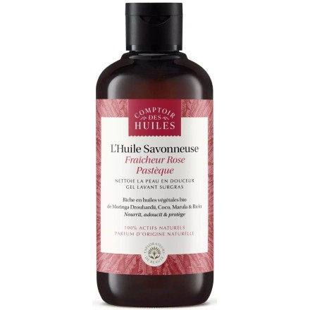 Huile de douche BIO Rose Pastèque - Comptoir des Huiles