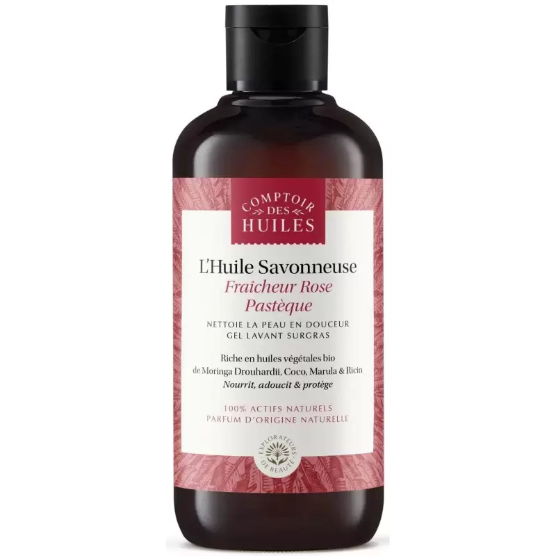Huile de douche BIO Rose Pastèque - Comptoir des Huiles