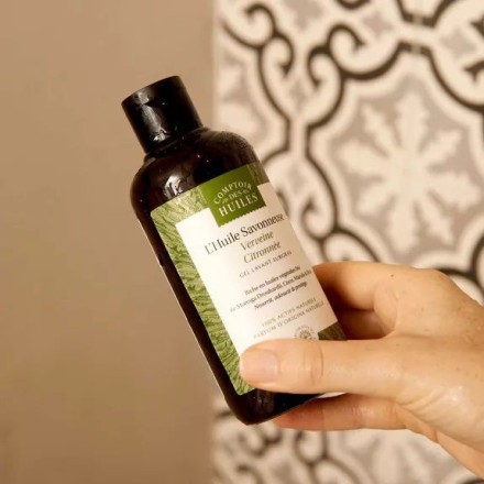 Huile de douche BIO Verveine Citronnée - Comptoir des Huiles