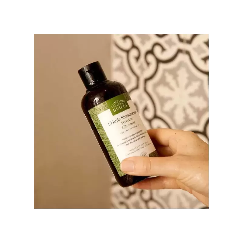 Huile de douche BIO Verveine Citronnée - Comptoir des Huiles
