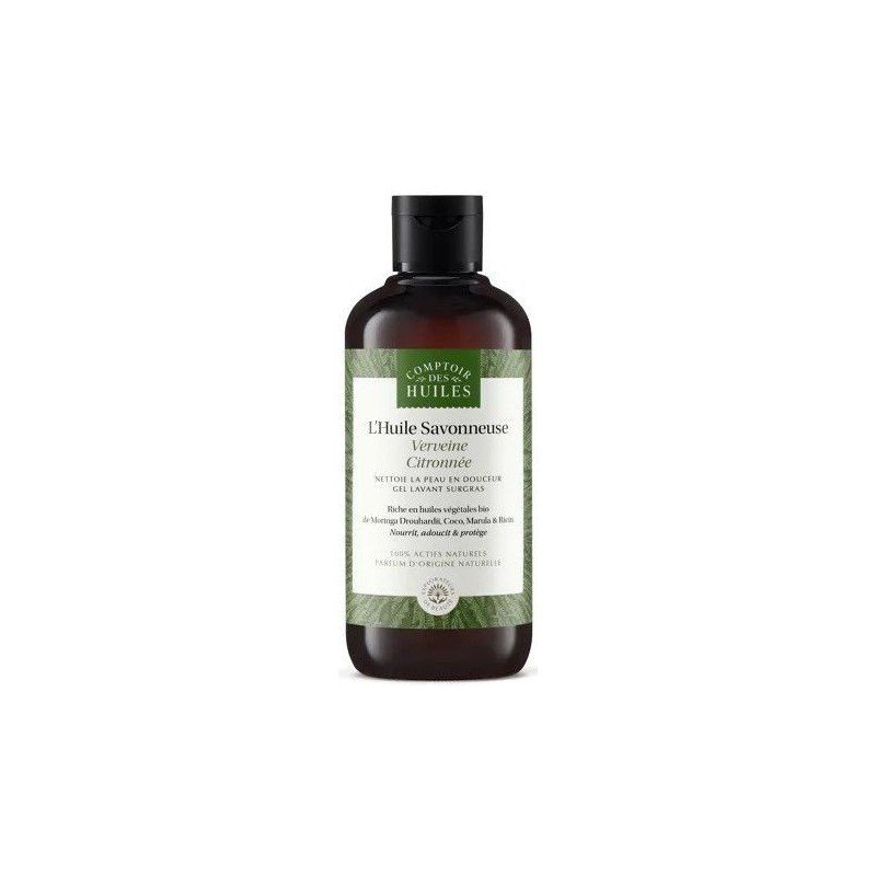 Huile de douche BIO Verveine Citronnée - Comptoir des Huiles