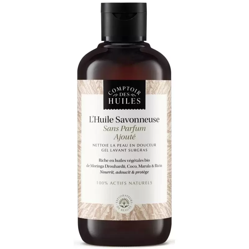 Huile de douche BIO - sans parfum - Comptoir des Huiles