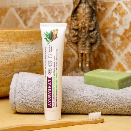 Dentifrice ayurvédique BIO au Meswak - 75ml - Ayurvenat