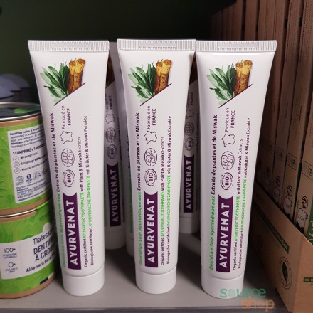 Dentifrice ayurvédique BIO au Meswak - 75ml - Ayurvenat