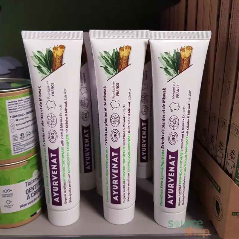 Dentifrice ayurvédique BIO au Meswak - 75ml - Ayurvenat