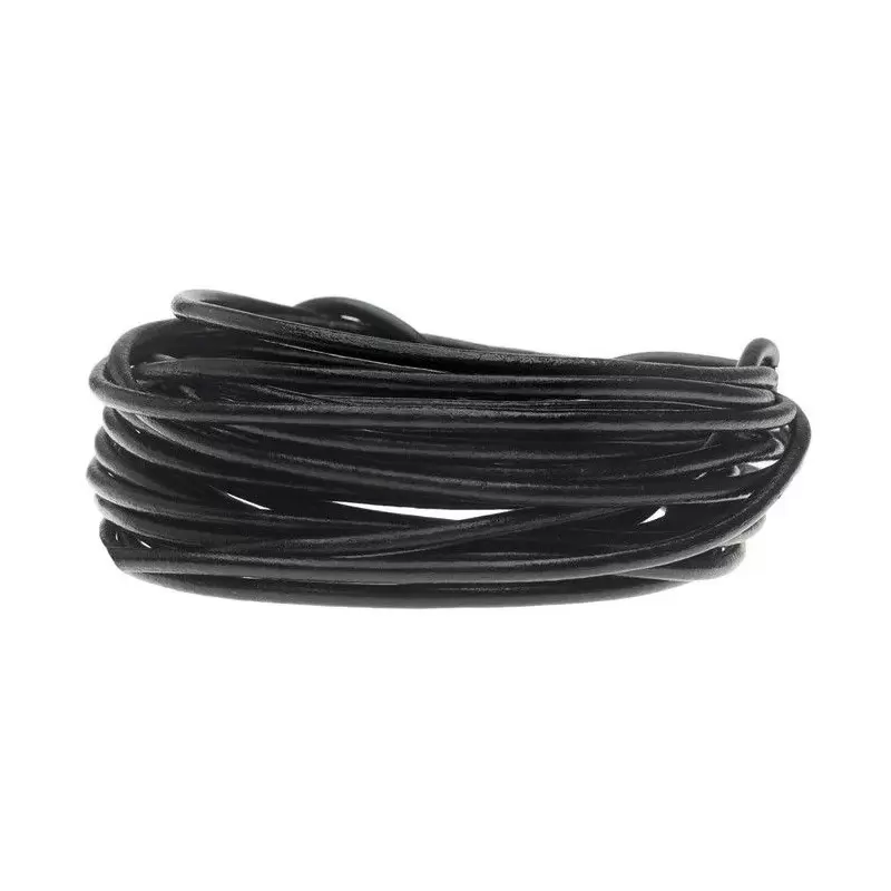 Cordon de cuir noir - Epaisseur 2mm