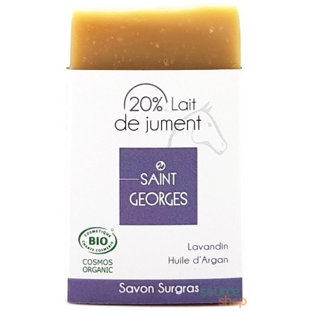 Savon BIO lait de jument, argan & lavandin - Le Prieuré de Saint-Georges