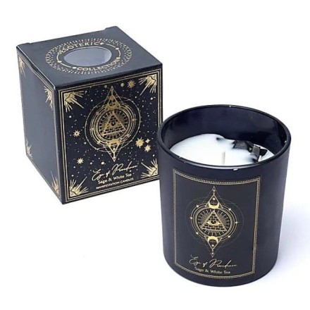 Bougie Sauge, Thé blanc & Obsidienne - Eye of Providence - PureWorks