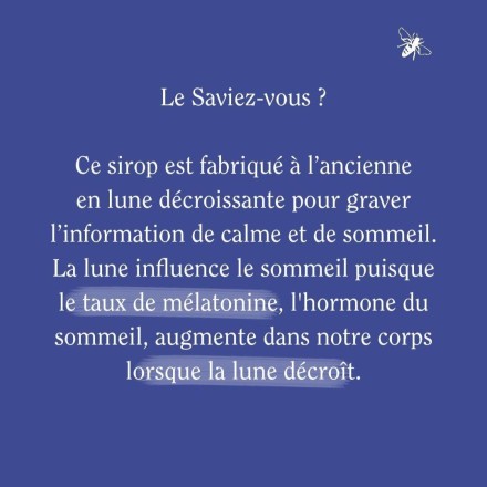 Sirop sommeil BIO "Dodo avec mon amie la lune" - 100ml - Ballot Flurin