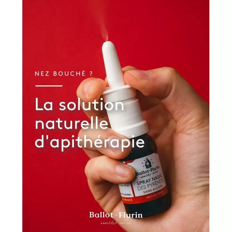 Spray Nasal des Pyrénées Bio à la Propolis blanche | Ballot-Flurin