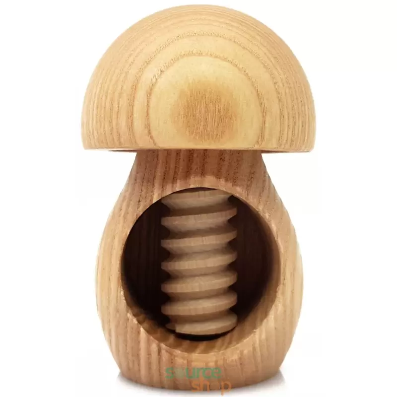Casse-noix à vis Champignon en bois de frêne du Jura