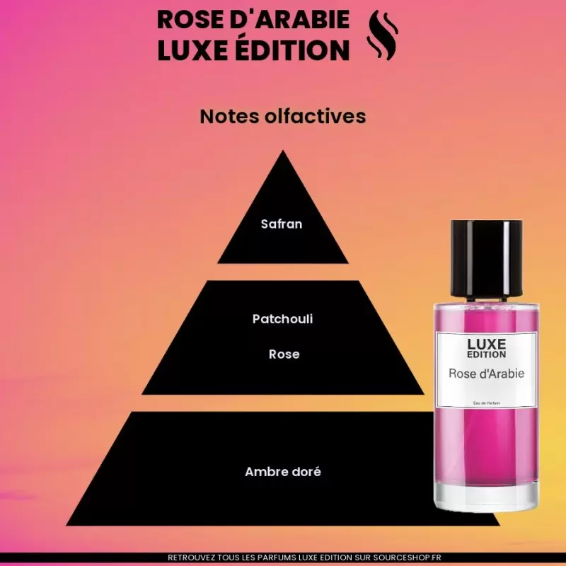 Parfum Rose d'Arabie - générique - 50ml - Luxe Edition
