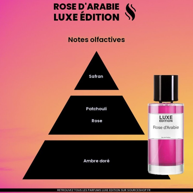Parfum Rose d'Arabie - générique - 50ml - Luxe Edition