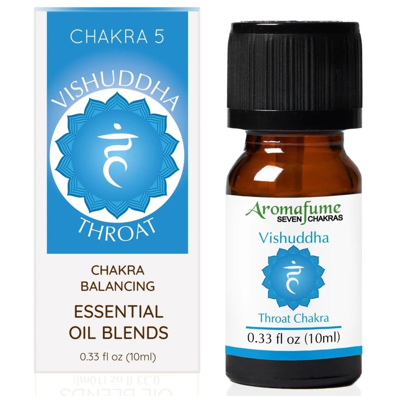 Synergie d'huiles essentielles Chakra Gorge - Vishuddha - Aromafume