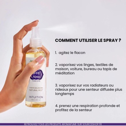 Spray d'ambiance Intuition - Chakra du 3ème Oeil - Ajna - Aromafume