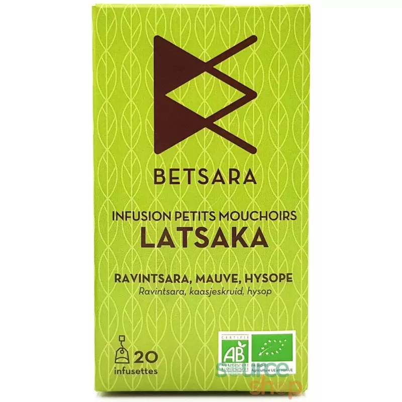 Infusion bio Respiration & Gorge Irritée au ravintsara, mauve, hysope - Latsaka de Betsara