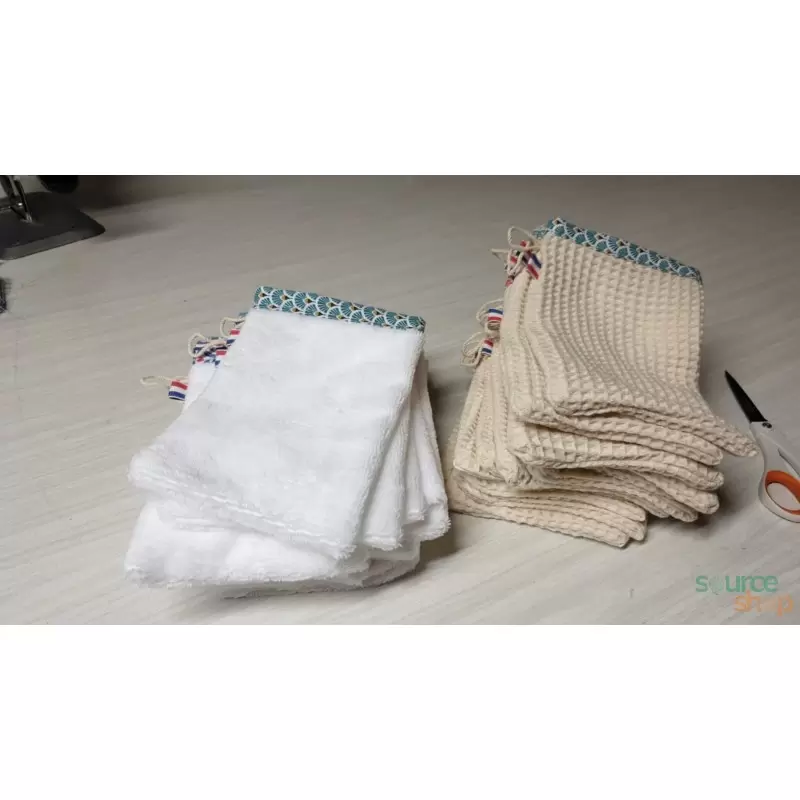 Gant de toilette coton BIO - Artisanal & Français