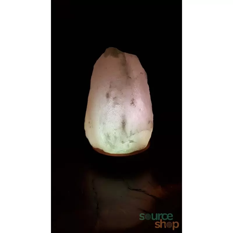 Mini Lampe de sel Himalaya blanche USB - 500g à 1kg