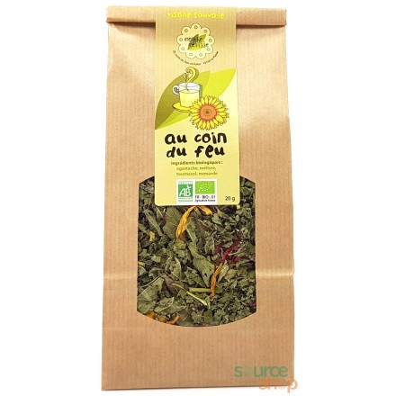 Tisane sauvage BIO Au Coin du Feu - 20g - Menthe et Mélisse
