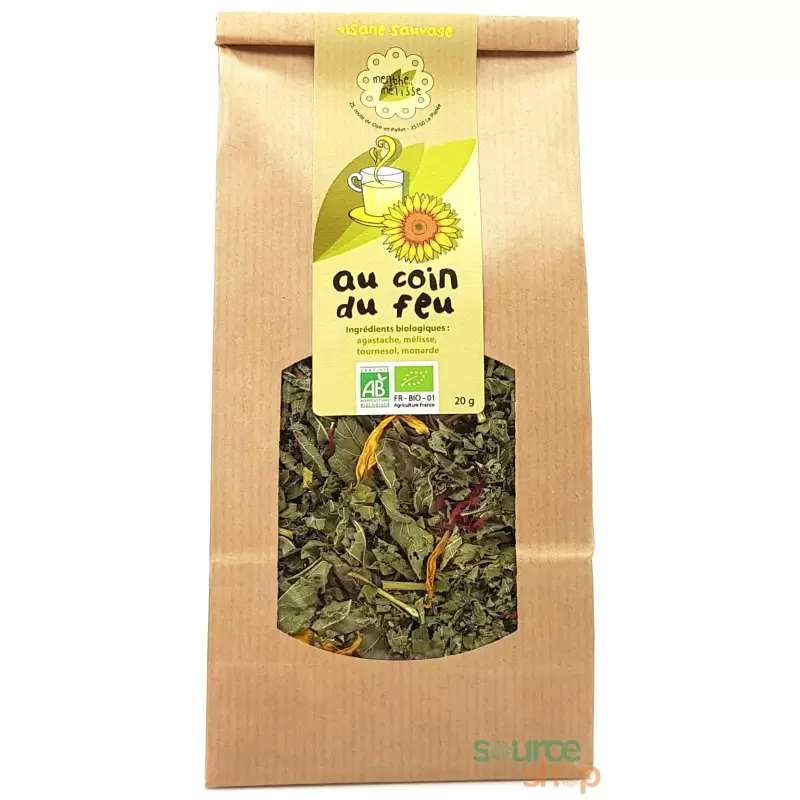 Tisane Sauvage Bio Au Coin du Feu du Jura - Menthe et Mélisse