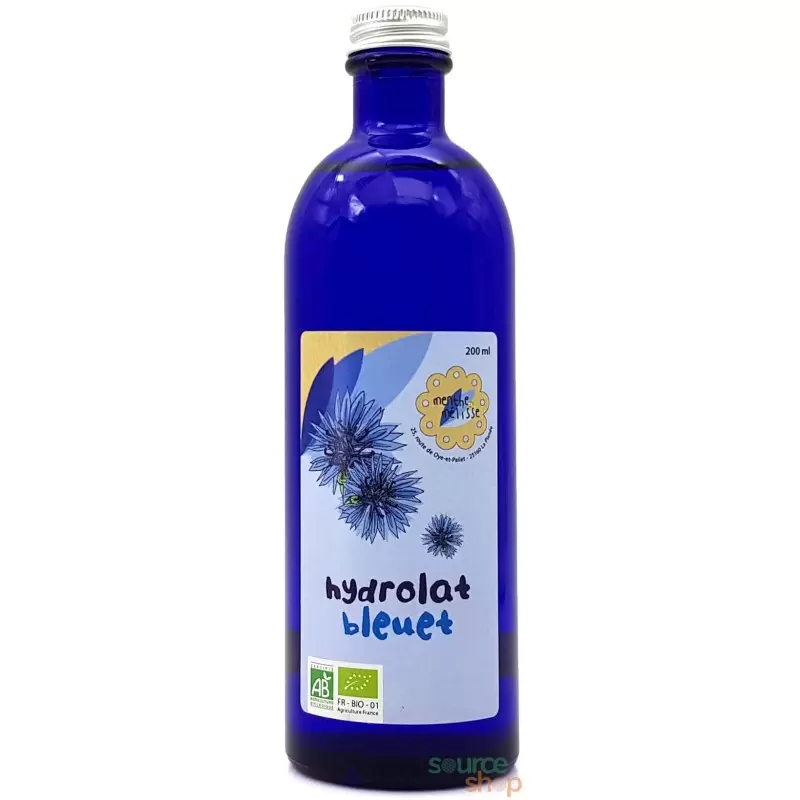 Hydrolat de Bleuet Bio du Jura – Qualité Alimentaire – Menthe et Mélisse