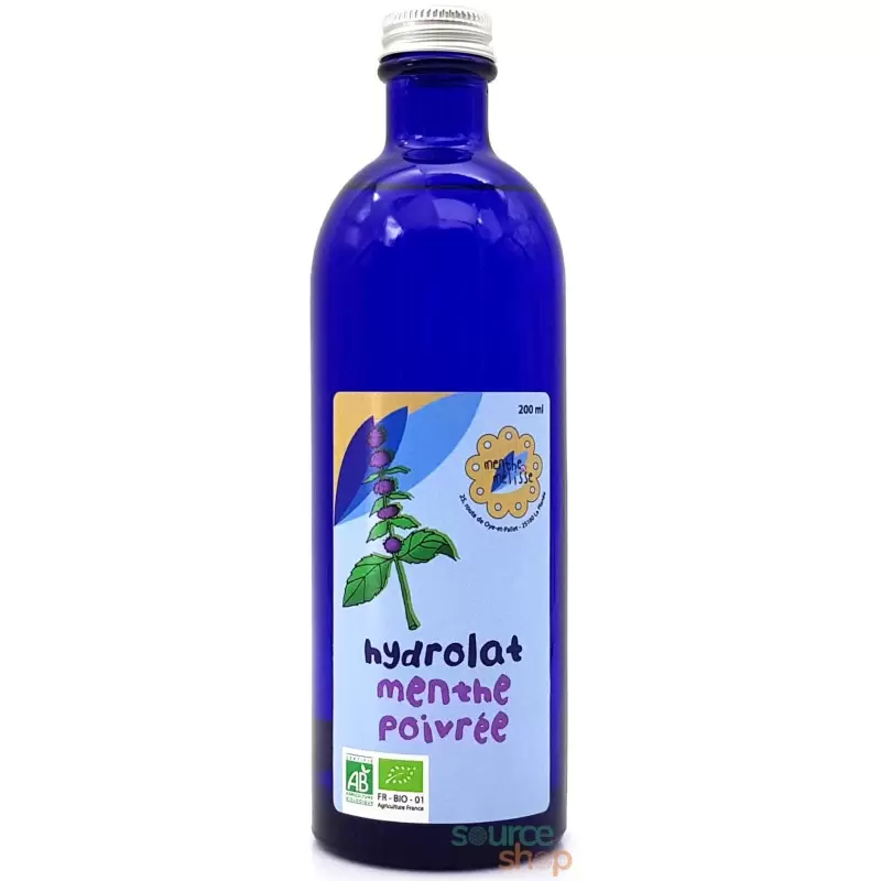 Hydrolat de Menthe Poivrée Bio du Jura – Qualité Alimentaire – Menthe et Mélisse