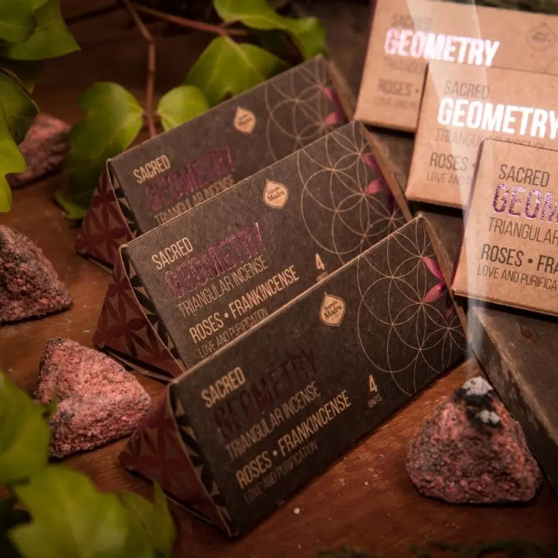 Pyramide d'encens argentin Rose & Oliban - Sagrada Madre