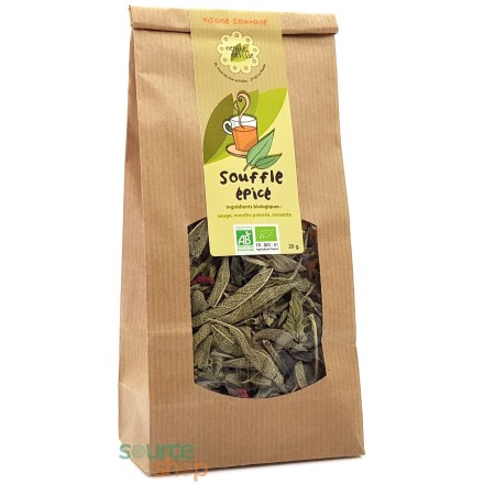 Tisane sauvage BIO Souffle épicé - 20g - Menthe et Mélisse