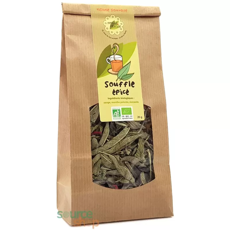 Tisane Voies Respiratoires Bio Souffle Épicé du Jura - Plantes sauvages