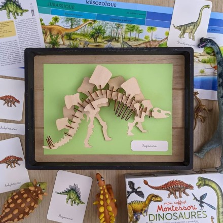 Mon coffret Montessori dinosaures - Nathan