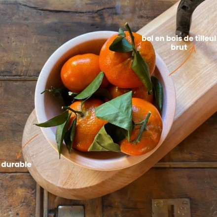 Bol en bois de tilleul - 16 ou 18 cm