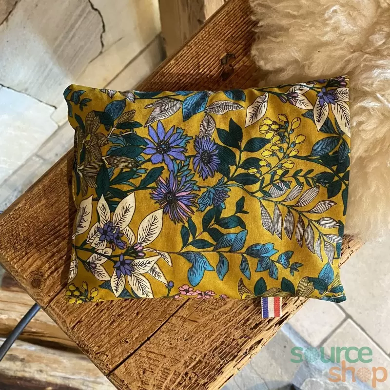 Coussin bouillotte sèche de noyaux de cerises - Artisanal & Français - BIO
