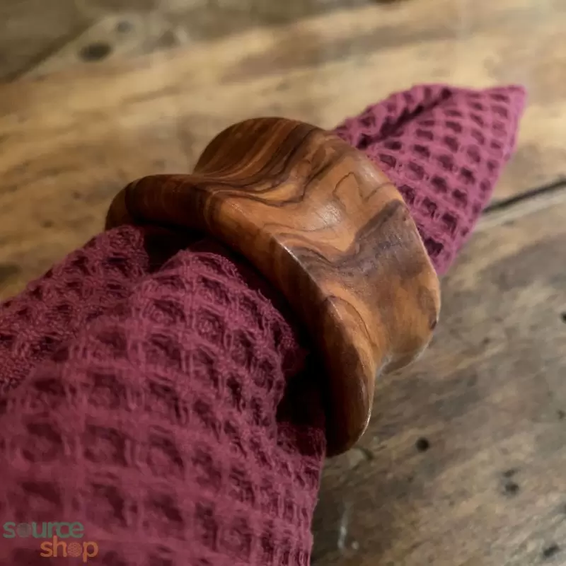 Rond de serviette en bois d'olivier