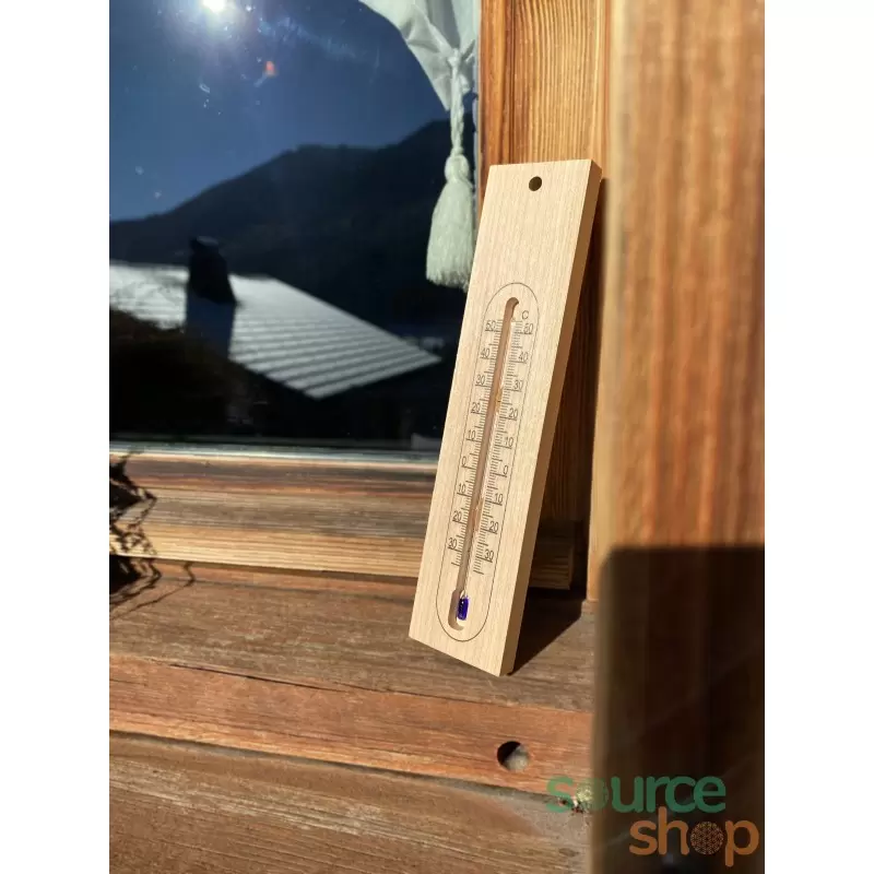 Thermomètre en bois de Hêtre du Jura - Artisanal & Local