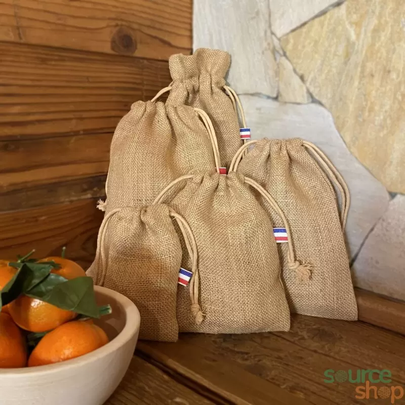 Sac en jute BIO réutilisable - Artisanal & Français - Source Shop