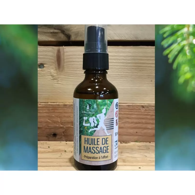 Huile de massage Préparation à l'effort BIO du Jura - Aromacomtois