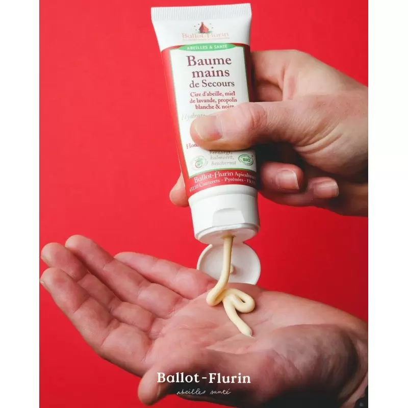 Baume mains de Secours bio au miel & propolis - 75ml | Ballot-Flurin