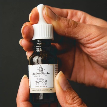 Extrait de propolis blanche BIO sans alcool - 15ml - Ballot Flurin
