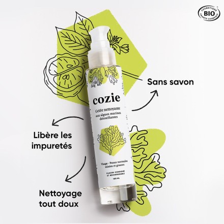 Gelée nettoyante aux algues marines BIO - 100ml - COZIE