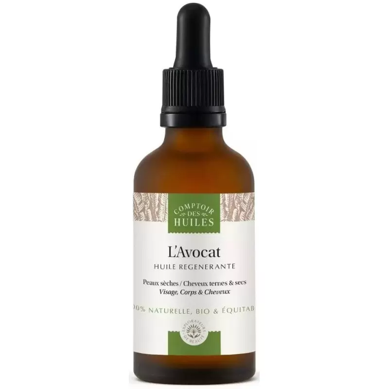 Huile d’avocat bio régénérante | Comptoir des Huiles
